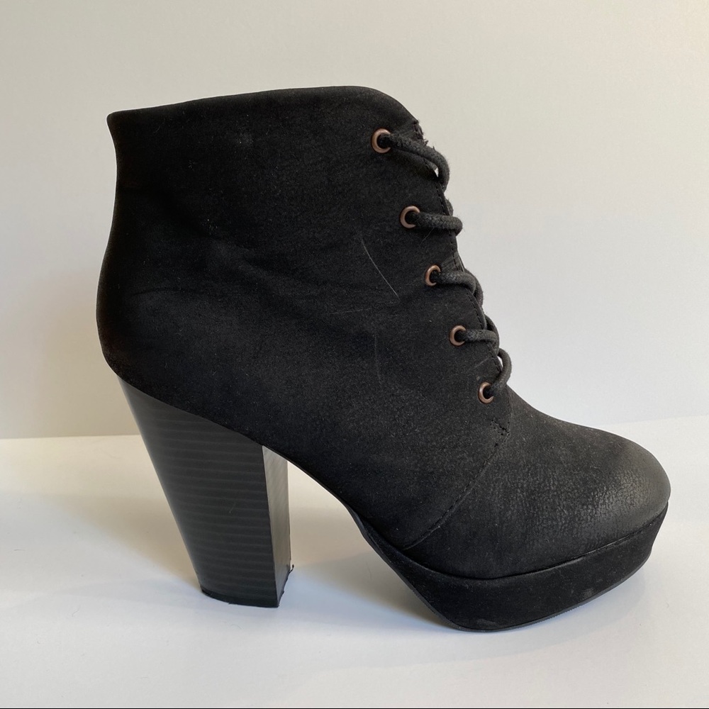 Mission Supply Co. Black Block Heel Booties